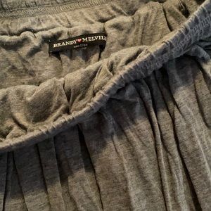 Comfy Cotton Gray Skirt from Brandy Melville
